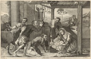 羊飼いの礼拝 作： David Teniers the Younger